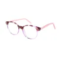 Conchita - Round Purple Glasses for Women